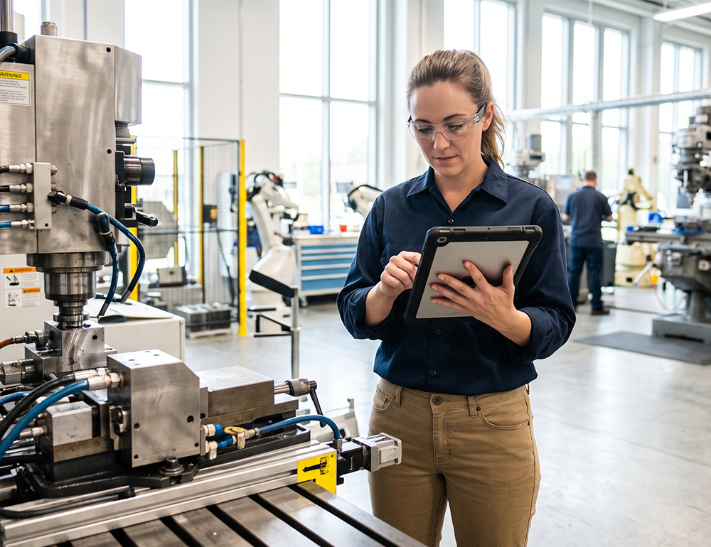 Fixed asset tracking for manufacturing companies